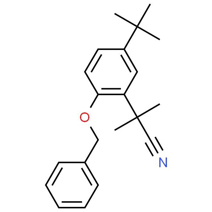 2-(2-(Benzyloxy)-5-(tert-butyl)phenyl)-2-methylpropanenitrile