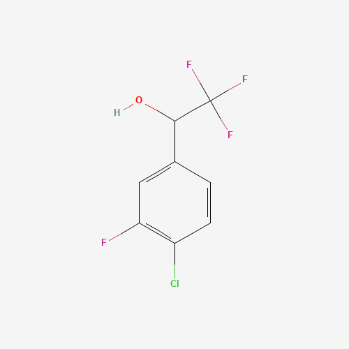1-(4-Chloro-3-fluorophenyl)-2,2,2-trifluoroethan-1-ol