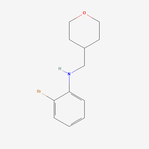 2-Bromo-N-(oxan-4-ylmethyl)aniline