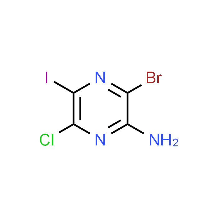 3-Bromo-6-chloro-5-iodopyrazin-2-amine