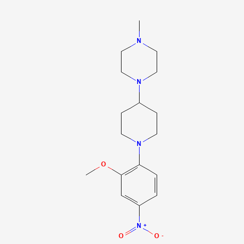 1-(1-(2-Methoxy-4-nitrophenyl)piperidin-4-yl)-4-methylpiperazine