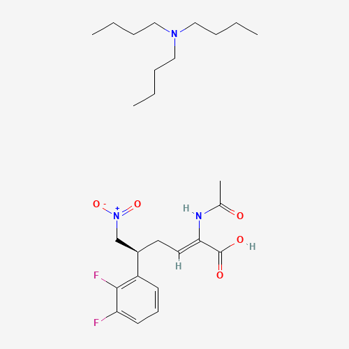 Tributylamine (S,Z)-2-acetamido-5-(2,3-difluorophenyl)-6-nitrohex-2-enoate