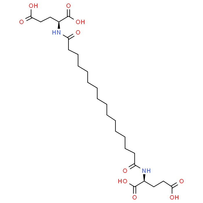 (2S,2'S)-2,2'-(Hexadecanedioylbis(azanediyl))dipentanedioic acid