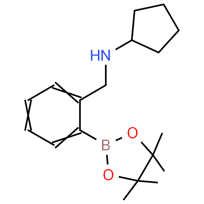 N-(2-(4,4,5,5-Tetramethyl-1,3,2-dioxaborolan-2-yl)benzyl)cyclopentanamine - Achmem