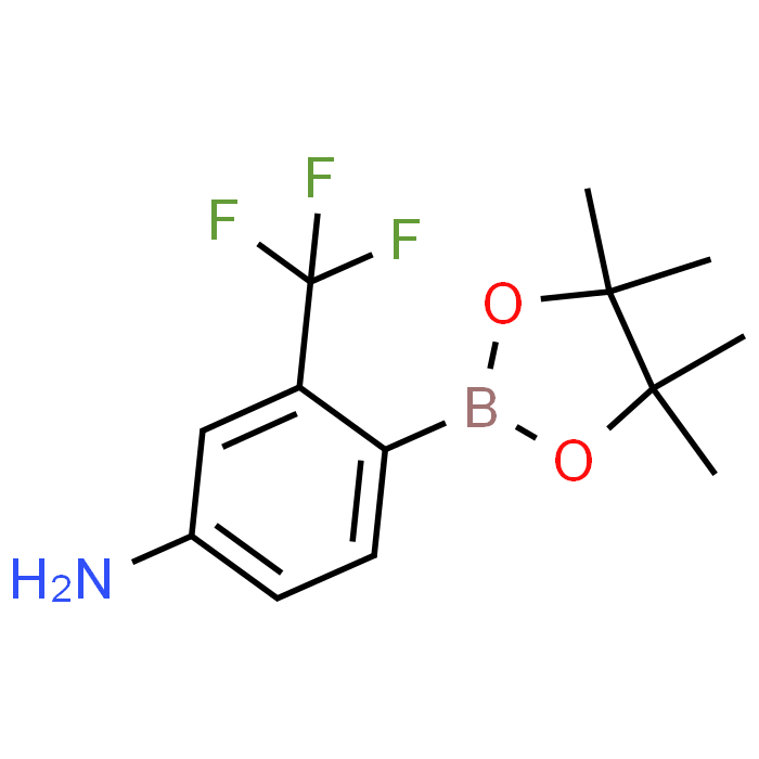 4-(4,4,5,5-Tetramethyl-1,3,2-dioxaborolan-2-yl)-3-(trifluoromethyl)aniline - Achmem
