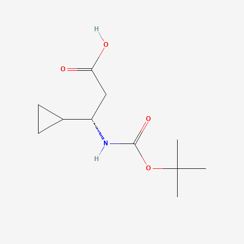 (S)-3-((tert-Butoxycarbonyl)amino)-3-cyclopropylpropanoic acid