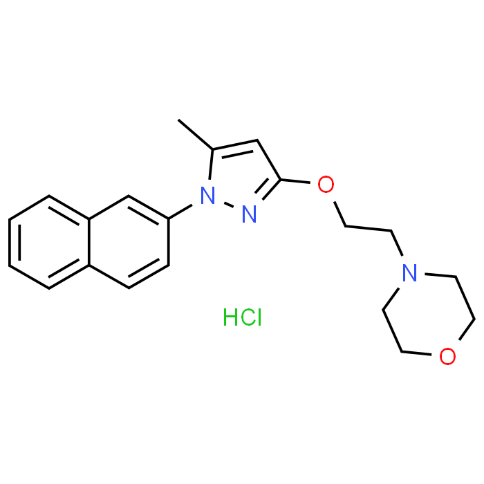 4-(2-((5-Methyl-1-(naphthalen-2-yl)-1H-pyrazol-3-yl)oxy)ethyl)morpholine hydrochloride
