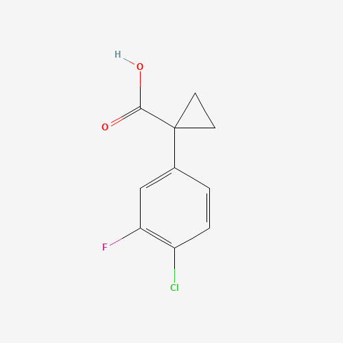 1-(4-Chloro-3-fluorophenyl)cyclopropane-1-carboxylic acid