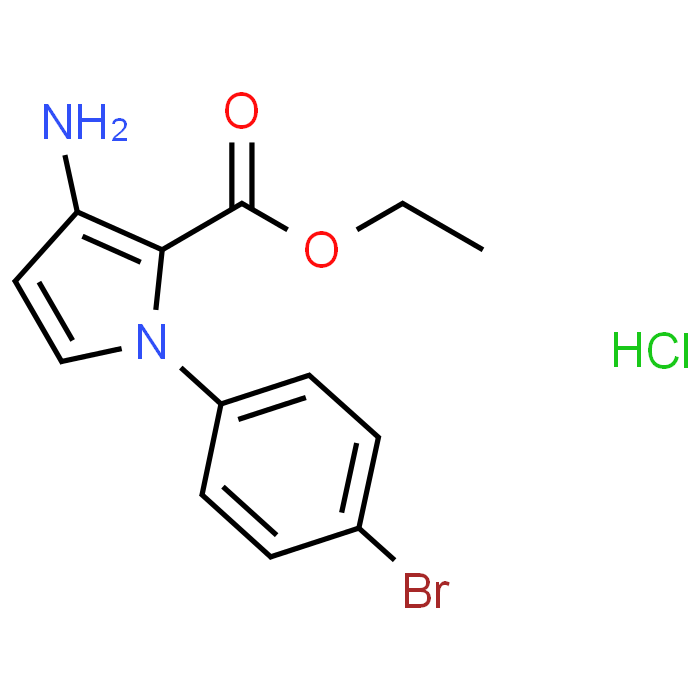 Ethyl 3-amino-1-(4-bromophenyl)-1H-pyrrole-2-carboxylate hydrochloride