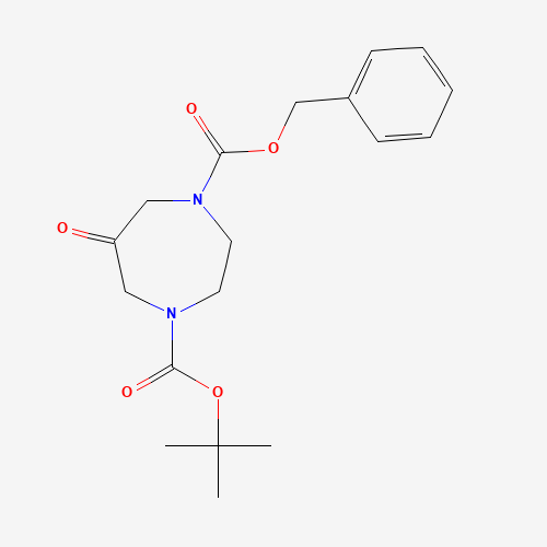 1-Benzyl 4-(tert-butyl) 6-oxo-1,4-diazepane-1,4-dicarboxylate