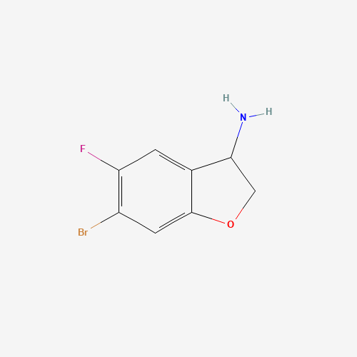 6-BROMO-5-FLUORO-2,3-DIHYDRO-1-BENZOFURAN-3-AMINE