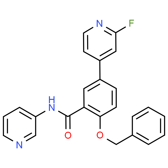 2-(Benzyloxy)-5-(2-fluoropyridin-4-yl)-N-(pyridin-3-yl)benzamide