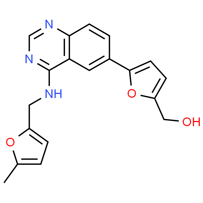 (5-(4-(((5-Methylfuran-2-yl)methyl)amino)quinazolin-6-yl)furan-2-yl)methanol