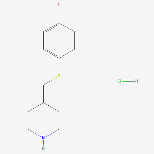 4-(((4-Fluorophenyl)thio)methyl)piperidine hydrochloride