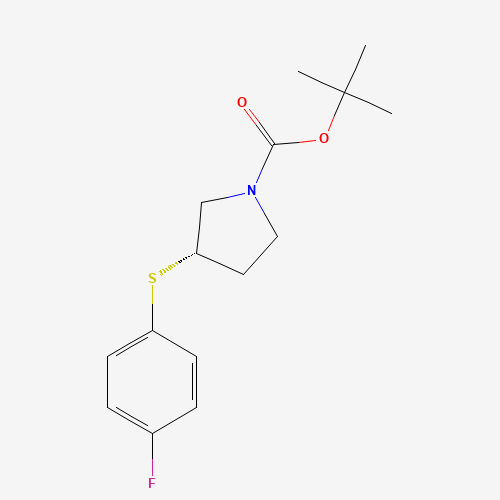 (S)-tert-Butyl 3-((4-fluorophenyl)thio)pyrrolidine-1-carboxylate