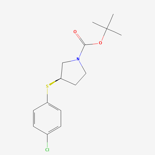 (R)-tert-Butyl 3-((4-chlorophenyl)thio)pyrrolidine-1-carboxylate