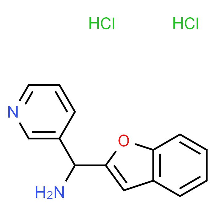 1-Benzofuran-2-yl(pyridin-3-yl)methanamine 2hcl