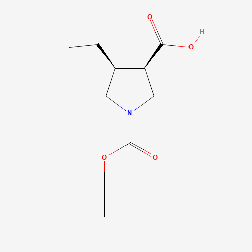 cis-1-(tert-Butoxycarbonyl)-4-ethylpyrrolidine-3-carboxylic acid