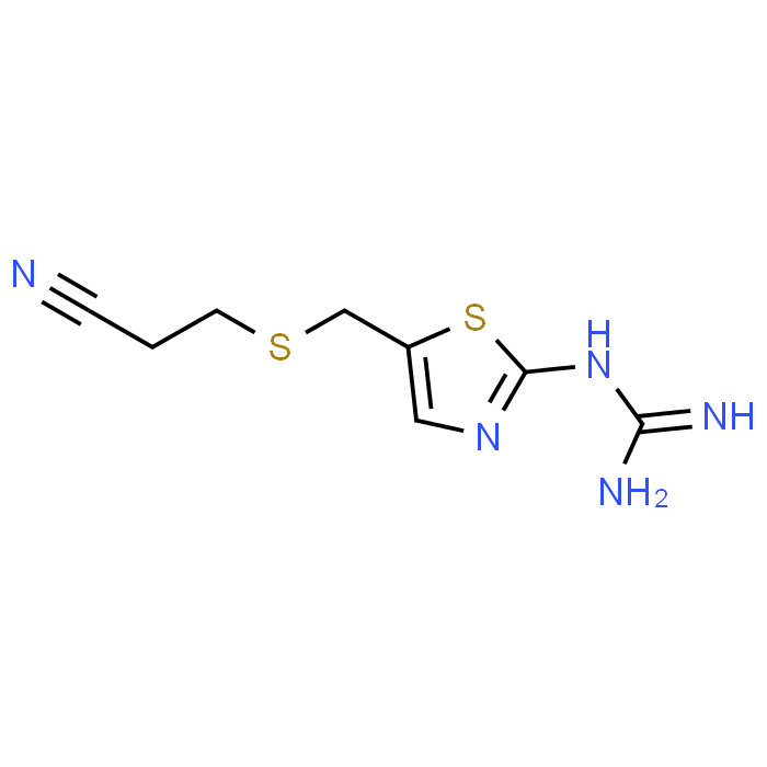 1-(5-(((2-Cyanoethyl)thio)methyl)thiazol-2-yl)guanidine