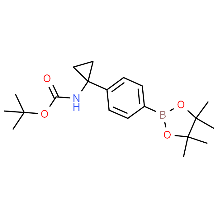 tert-Butyl (1-(4-(4,4,5,5-tetramethyl-1,3,2-dioxaborolan-2-yl)phenyl)cyclopropyl)carbamate - Achmem
