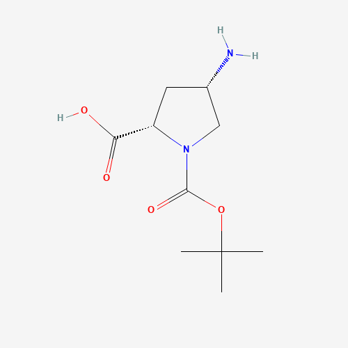 (2S,4S)-4-Amino-1-(tert-butoxycarbonyl)pyrrolidine-2-carboxylic acid