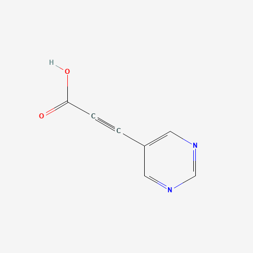 3-(Pyrimidin-5-yl)prop-2-ynoic acid