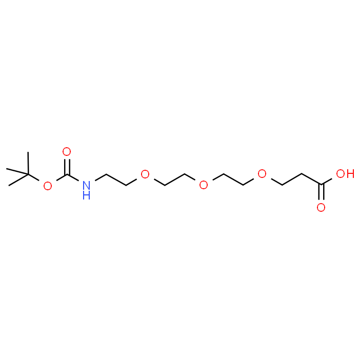 2,2-Dimethyl-4-oxo-3,8,11,14-tetraoxa-5-azaheptadecan-17-oic acid