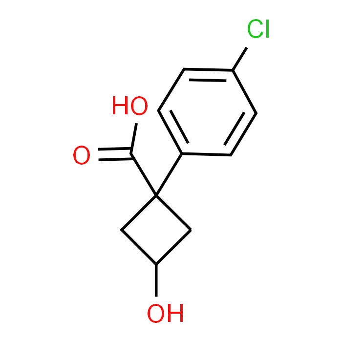1-(4-Chlorophenyl)-3-hydroxycyclobutanecarboxylic acid