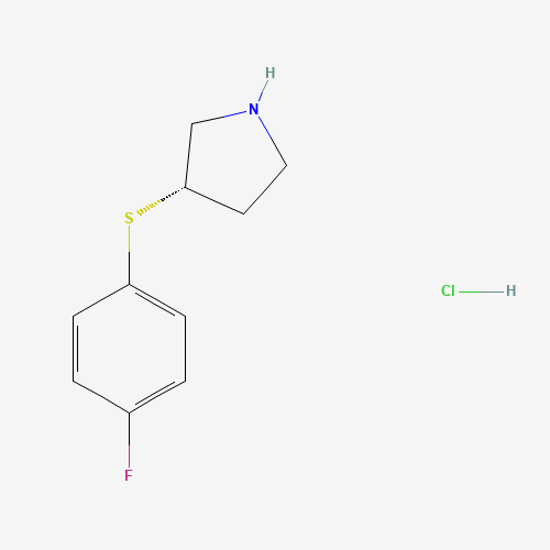 (S)-3-((4-Fluorophenyl)thio)pyrrolidine hydrochloride