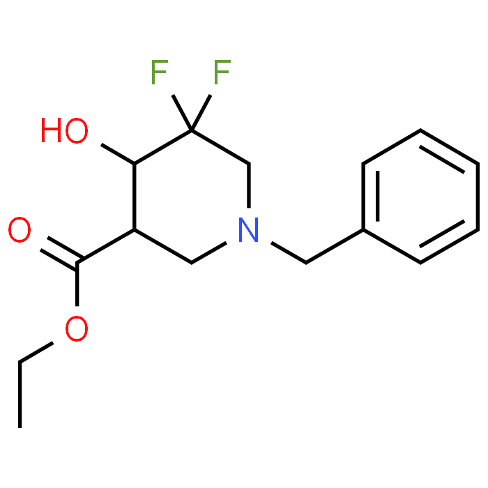 Ethyl 1-benzyl-5,5-difluoro-4-hydroxypiperidine-3-carboxylate