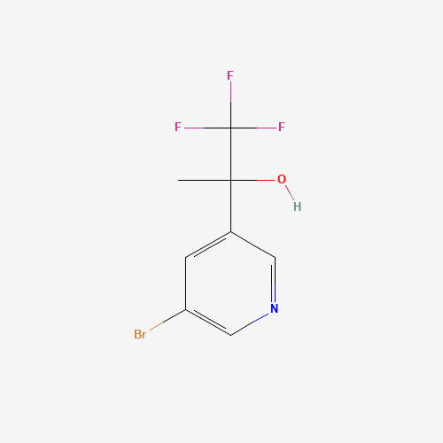 2-(5-Bromopyridin-3-yl)-1,1,1-trifluoropropan-2-ol
