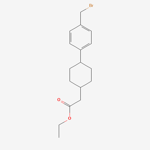 Ethyl 2-((trans-4-(4-(bromomethyl)phenyl)cyclohexyl)acetate