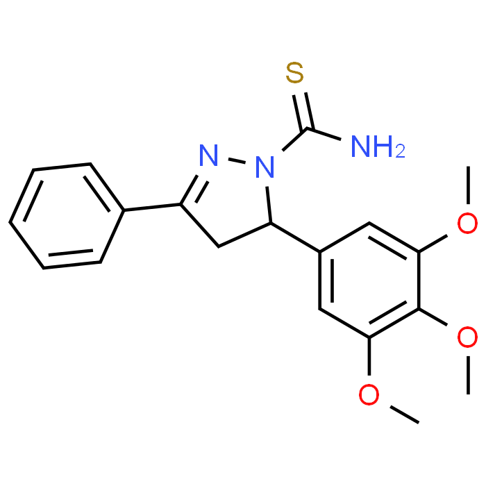 3-Phenyl-5-(3,4,5-trimethoxyphenyl)-4,5-dihydro-1H-pyrazole-1-carbothioamide