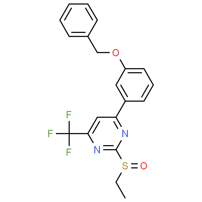 4-(3-(Benzyloxy)phenyl)-2-(ethylsulfinyl)-6-(trifluoromethyl)pyrimidine