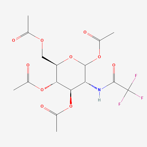 (3R,4R,5S,6R)-6-(Acetoxymethyl)-3-(2,2,2-trifluoroacetamido)tetrahydro-2H-pyran-2,4,5-triyl triacetate