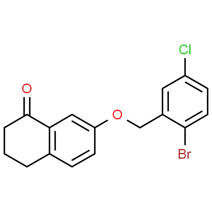 7-((2-Bromo-5-chlorobenzyl)oxy)-3,4-dihydronaphthalen-1(2H)-one