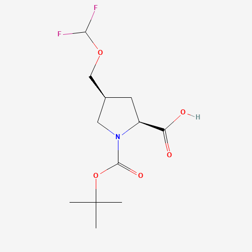 (2S,4S)-1-(tert-Butoxycarbonyl)-4-((difluoromethoxy)methyl)pyrrolidine-2-carboxylic acid