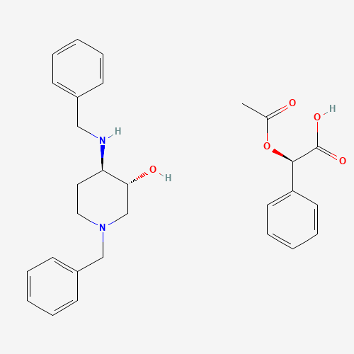 (3R,4R)-1-Benzyl-4-(benzylamino)piperidin-3-ol (R)-2-acetoxy-2-phenylacetate