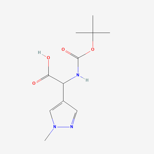 2-((tert-Butoxycarbonyl)amino)-2-(1-methyl-1H-pyrazol-4-yl)acetic acid