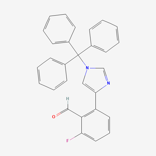 2-Fluoro-6-(1-trityl-1H-imidazol-4-yl)benzaldehyde