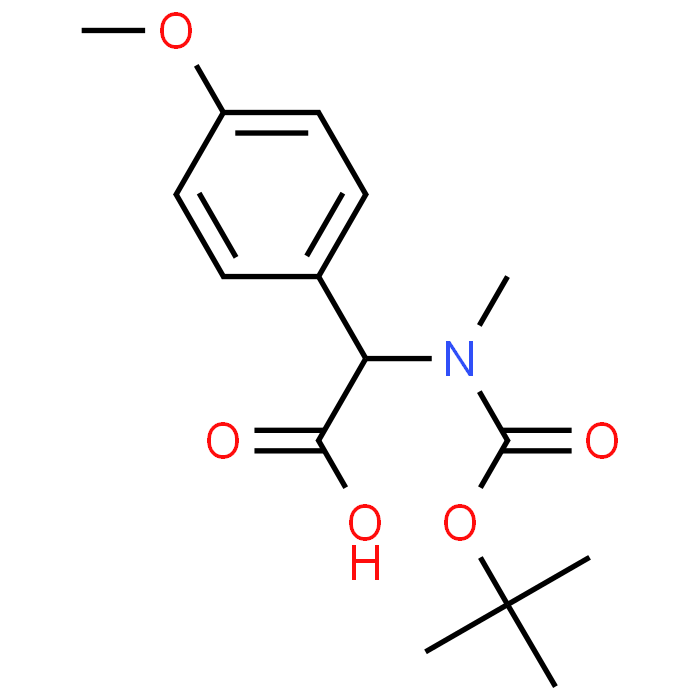 2-((tert-Butoxycarbonyl)(methyl)amino)-2-(4-methoxyphenyl)acetic acid