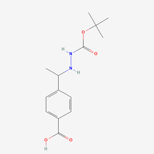 4-(1-(2-(tert-Butoxycarbonyl)hydrazinyl)ethyl)benzoic acid