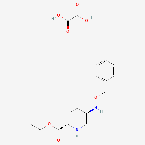 (2S,5R)-Ethyl 5-((benzyloxy)amino)piperidine-2-carboxylate oxalate