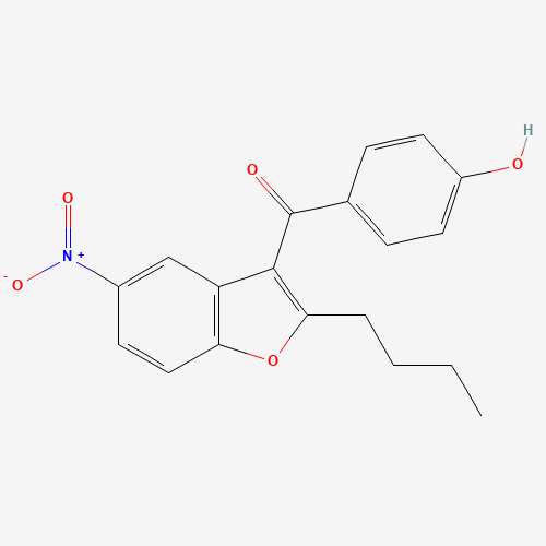 (2-Butyl-5-nitrobenzofuran-3-yl)(4-hydroxyphenyl)methanone
