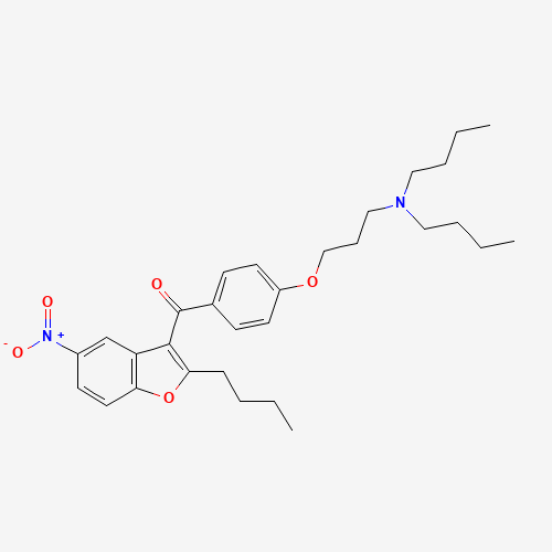 (2-Butyl-5-nitrobenzofuran-3-yl)(4-(3-(dibutylamino)propoxy)phenyl)methanone