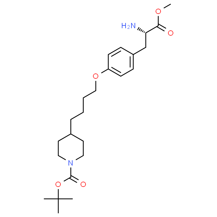 (S)-tert-Butyl 4-(4-(4-(2-amino-3-methoxy-3-oxopropyl)phenoxy)butyl)piperidine-1-carboxylate