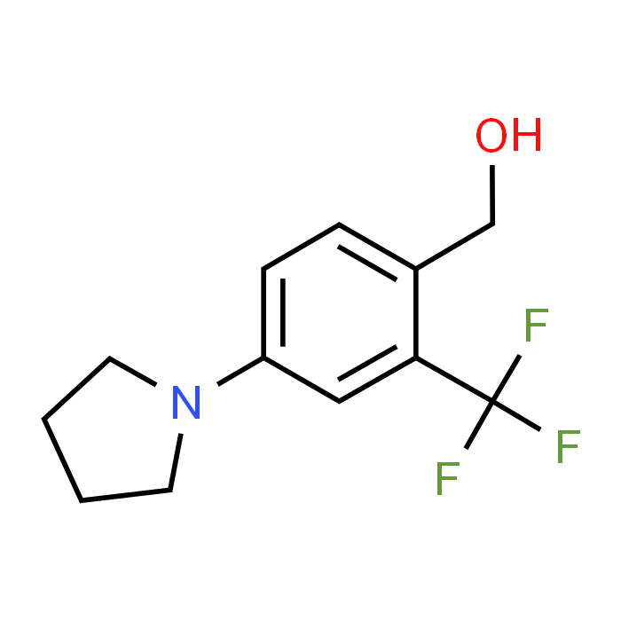 (4-(Pyrrolidin-1-yl)-2-(trifluoromethyl)phenyl)methanol - Achmem