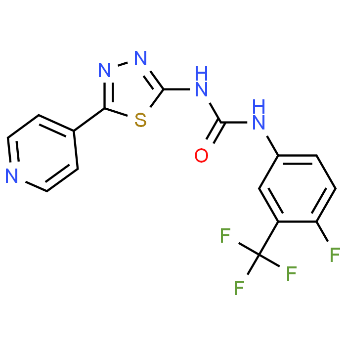 1-(4-Fluoro-3-(trifluoromethyl)phenyl)-3-(5-(pyridin-4-yl)-1,3,4-thiadiazol-2-yl)urea