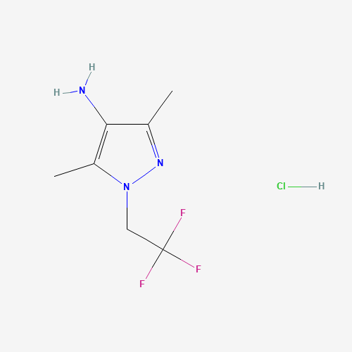 3,5-Dimethyl-1-(2,2,2-trifluoroethyl)-1H-pyrazol-4-amine hydrochloride