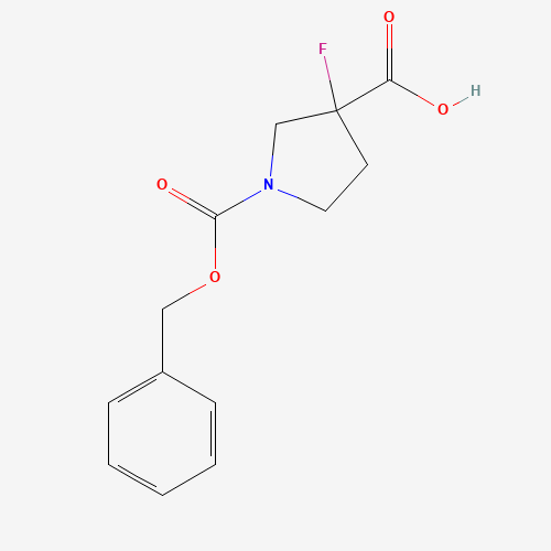 1-((Benzyloxy)carbonyl)-3-fluoropyrrolidine-3-carboxylic acid